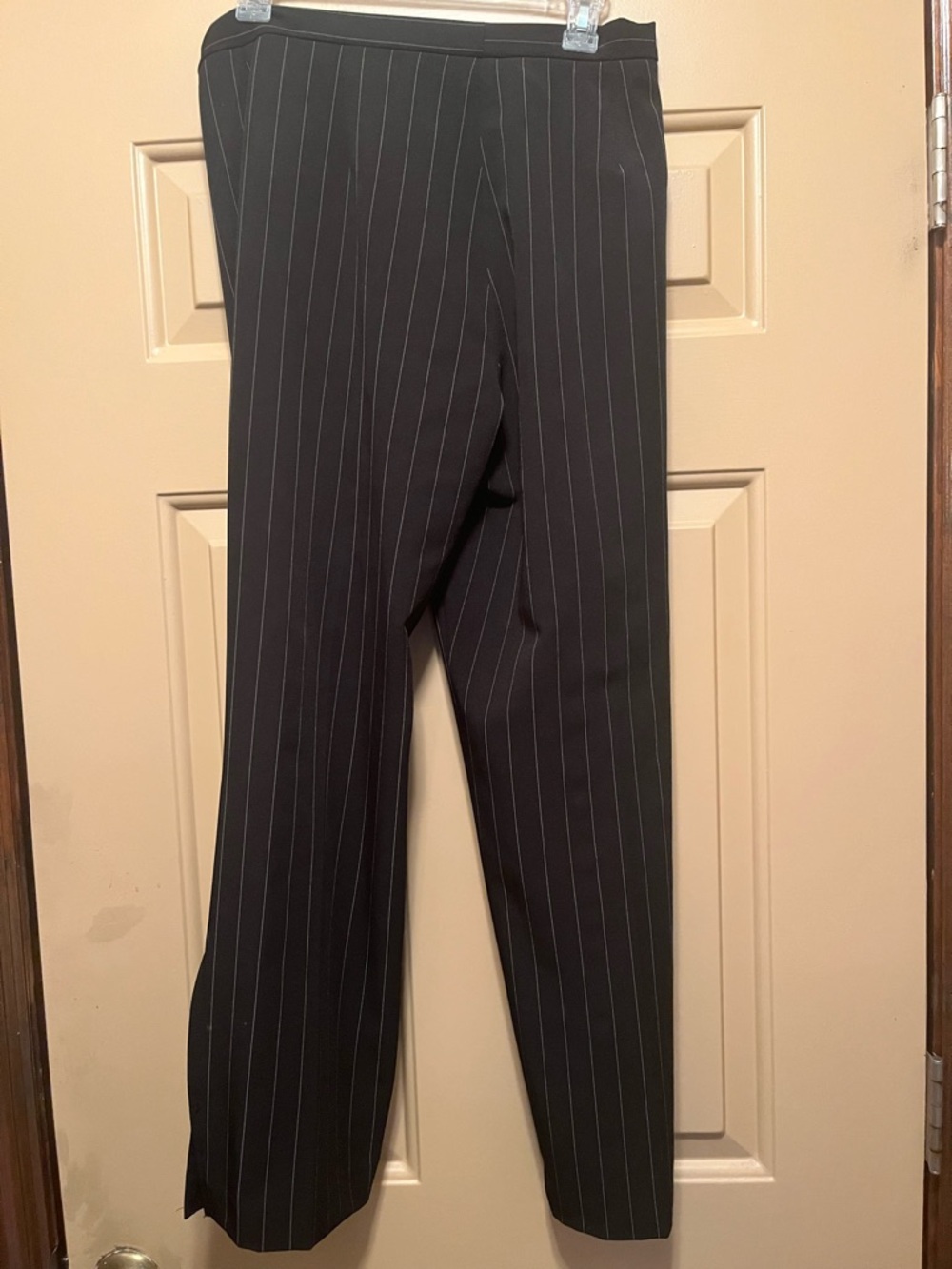 Herman Geist Women's Black Pinstripe Dress Pants - Picture 3 of 3